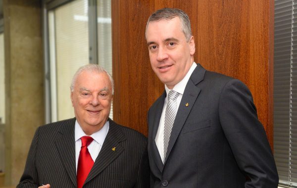 Presidente de Honra, Rubens Murillo Marques e Diretor-Presidente Executivo, João Luís da Silva