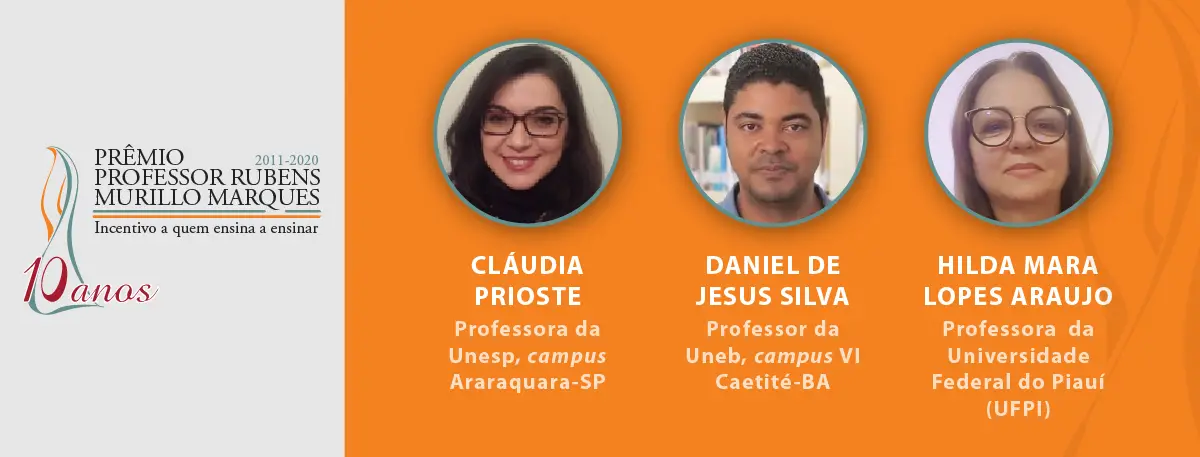 Vencedores da 10ª edição do Prémio Prof. Rubens Murillo Marques - 2020
