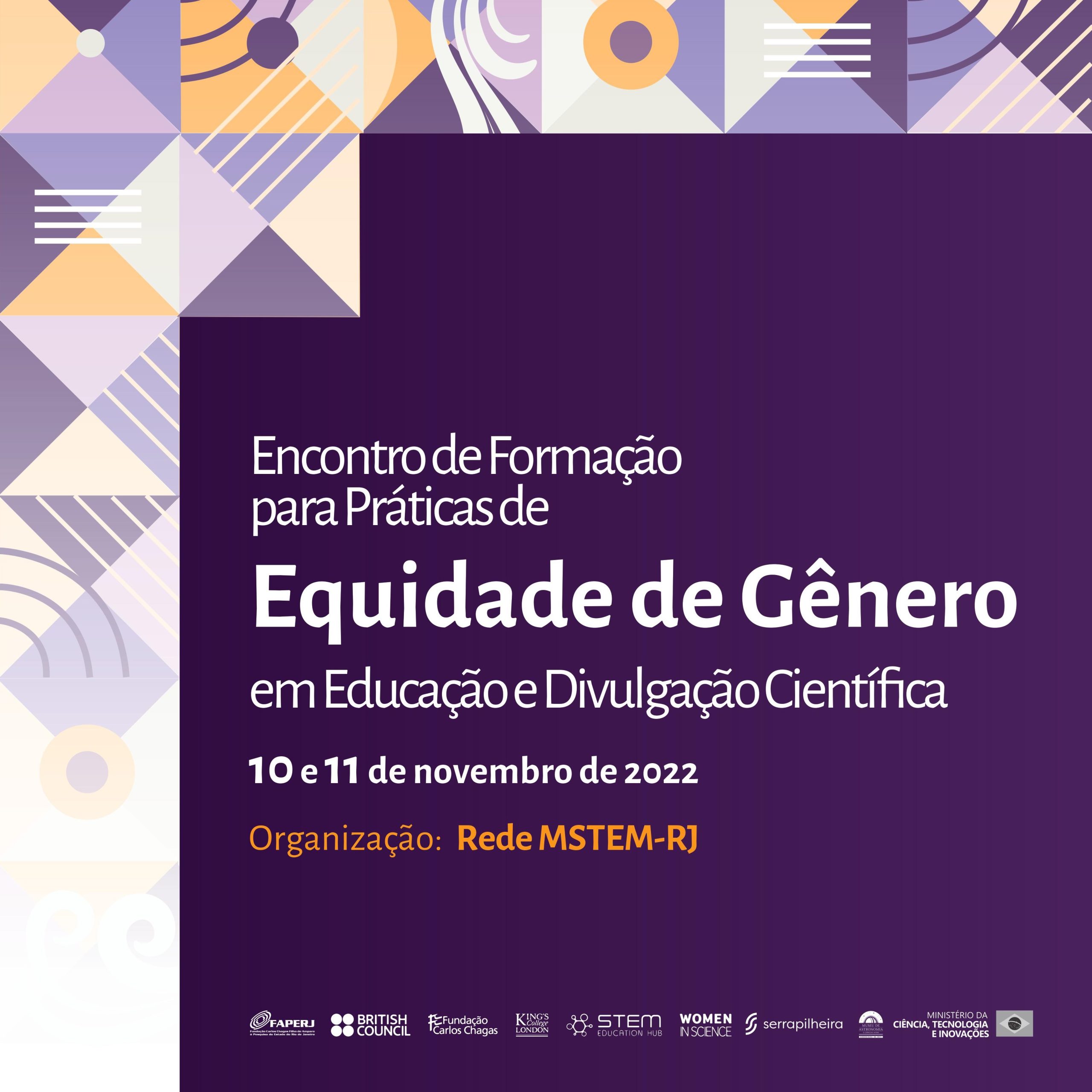 Encontro de Formação para Práticas de Equidade de Gênero em Educação e Divulgação Científica