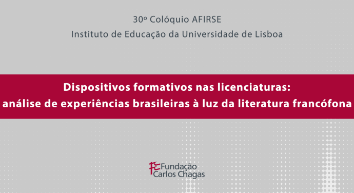 Pesquisadora da Fundação Carlos Chagas fala sobre experiências de formação de professores durante evento em Portugal