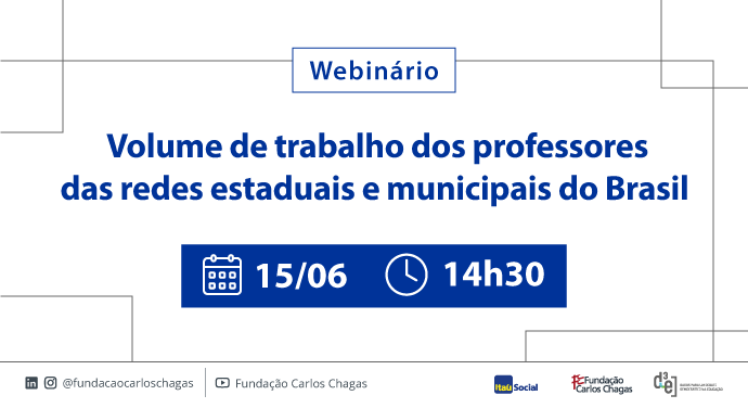 Webinário traz evidências sobre por que o trabalho de professores é tão desigual nas redes brasileiras